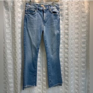 MOTHER Jeans Size Insider Crop Step Fray